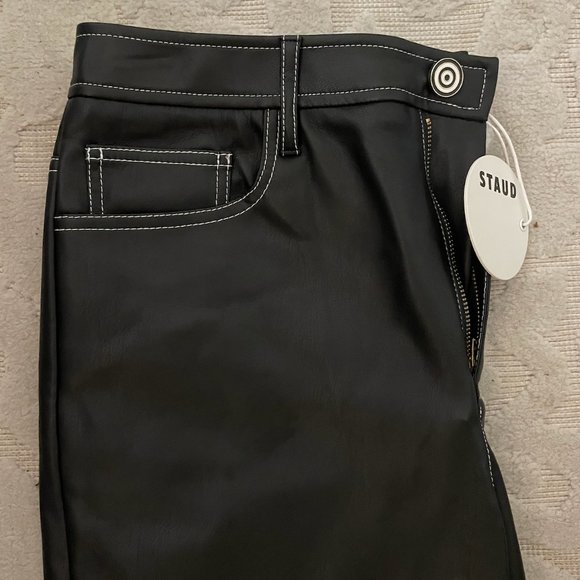 STAUD BLACK LEATHER PANT - Picture 5 of 8